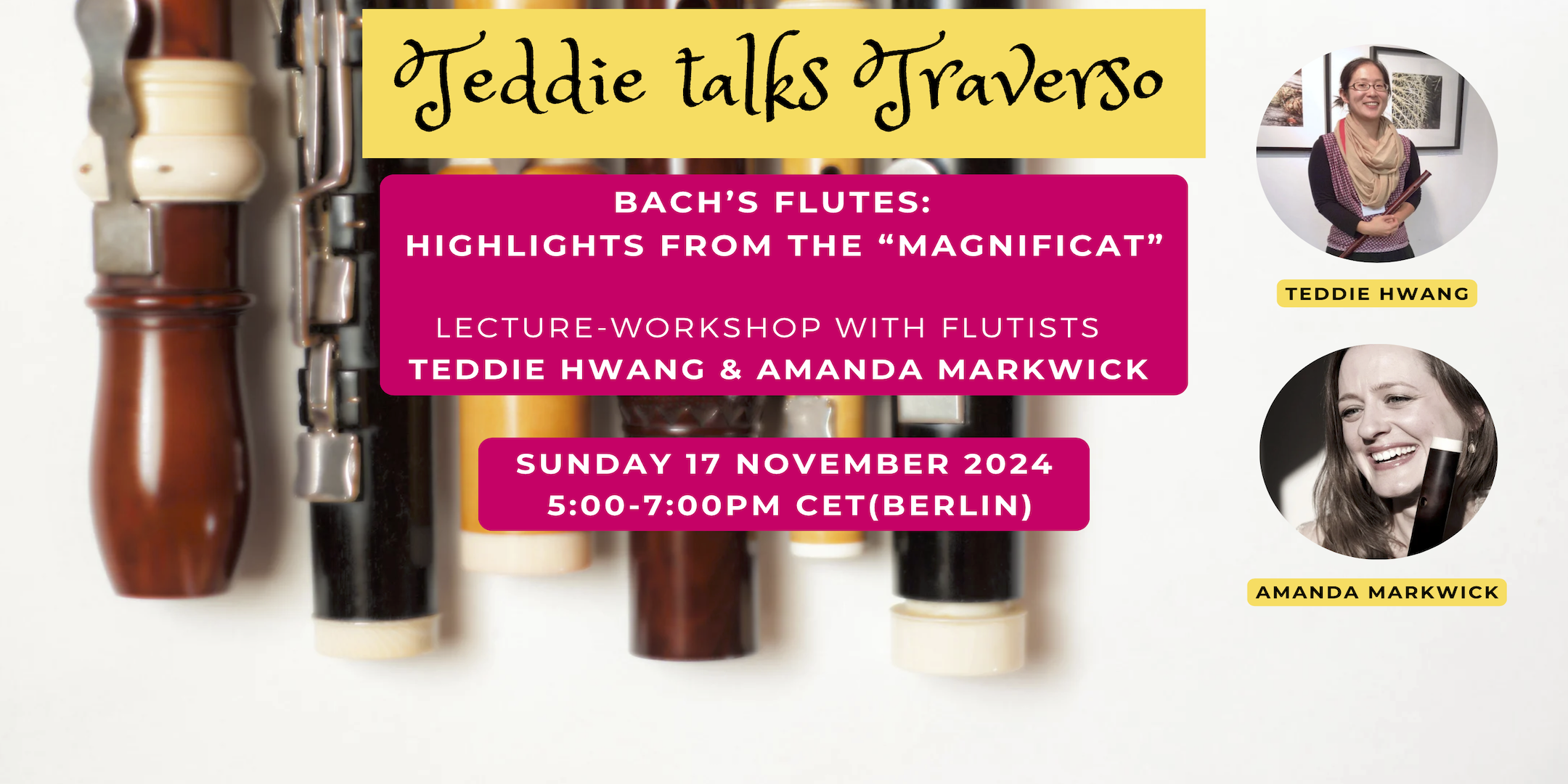 Teddie Talks Traverso - "Bach's Flutes: Highlights from the Magnificat"