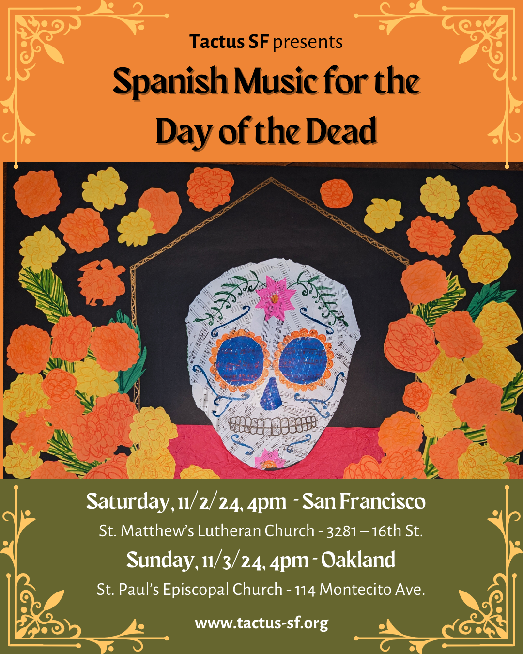 Tactus SF presents Spanish Music for the Day of the Dead